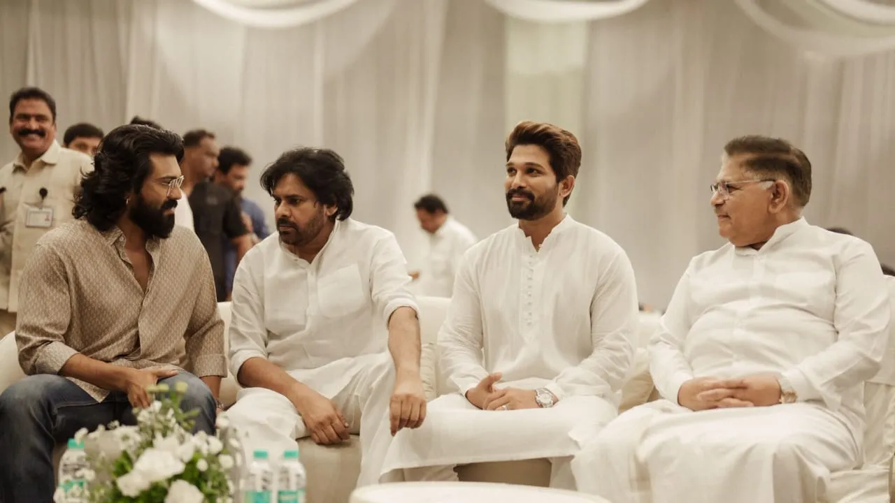 Allu Kanakaratnam Prayer Meet: Allu Arjun, Ram Charan, Chiranjeevi, and  Pawan Kalyan Pay Tribute | The Filmy Charcha